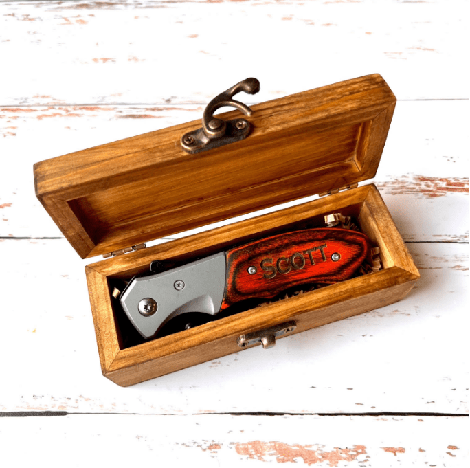 Unique Personalized Bad Boy Blade Customized Knife Gifts for Men by Groovy Guy