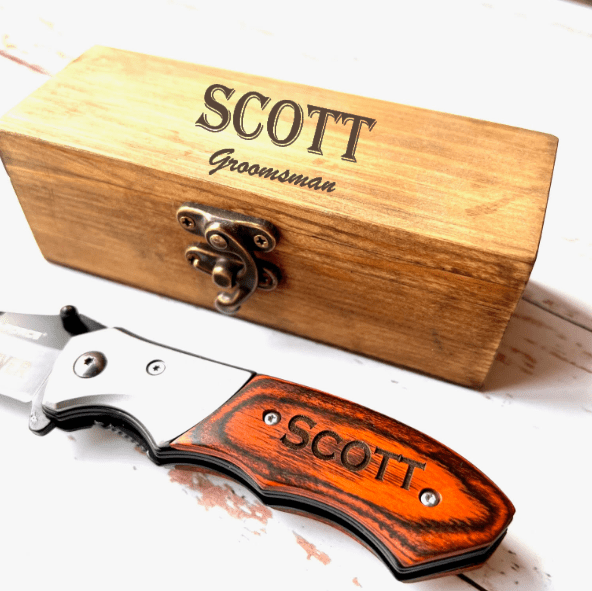 Unique Personalized Bad Boy Blade Customized Knife Gifts for Men by Groovy Guy