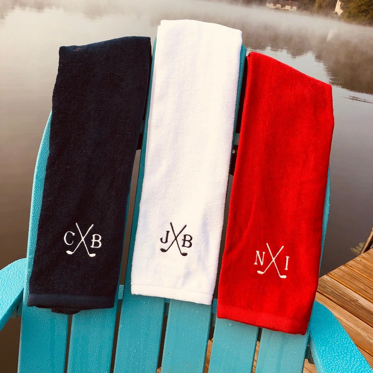 custom personalized golf towels