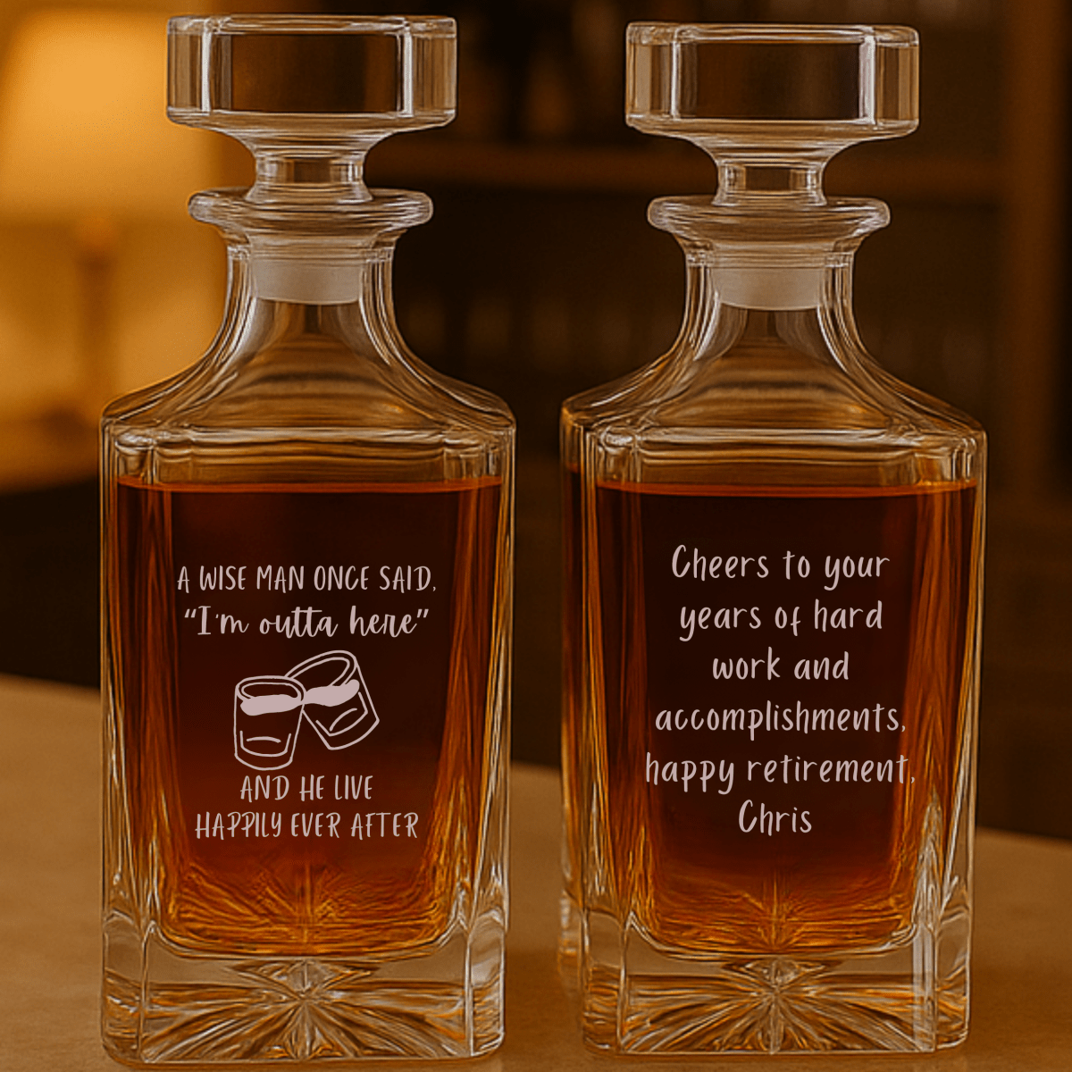 Retirement Decanters