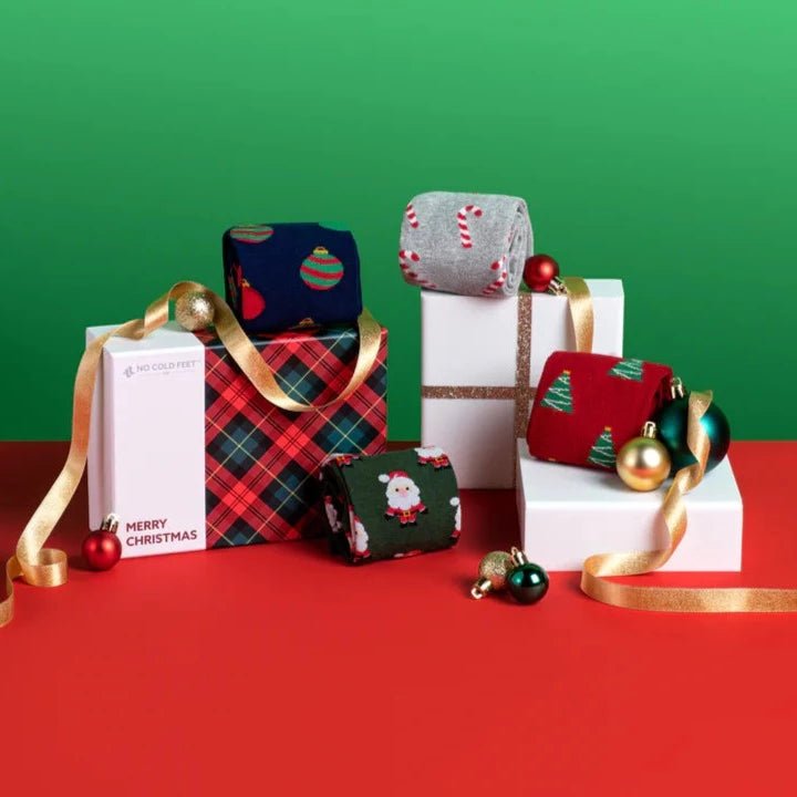Unique Personalized Festive Christmas Sock Sets Customized Socks Gifts for Men by Groovy Guy
