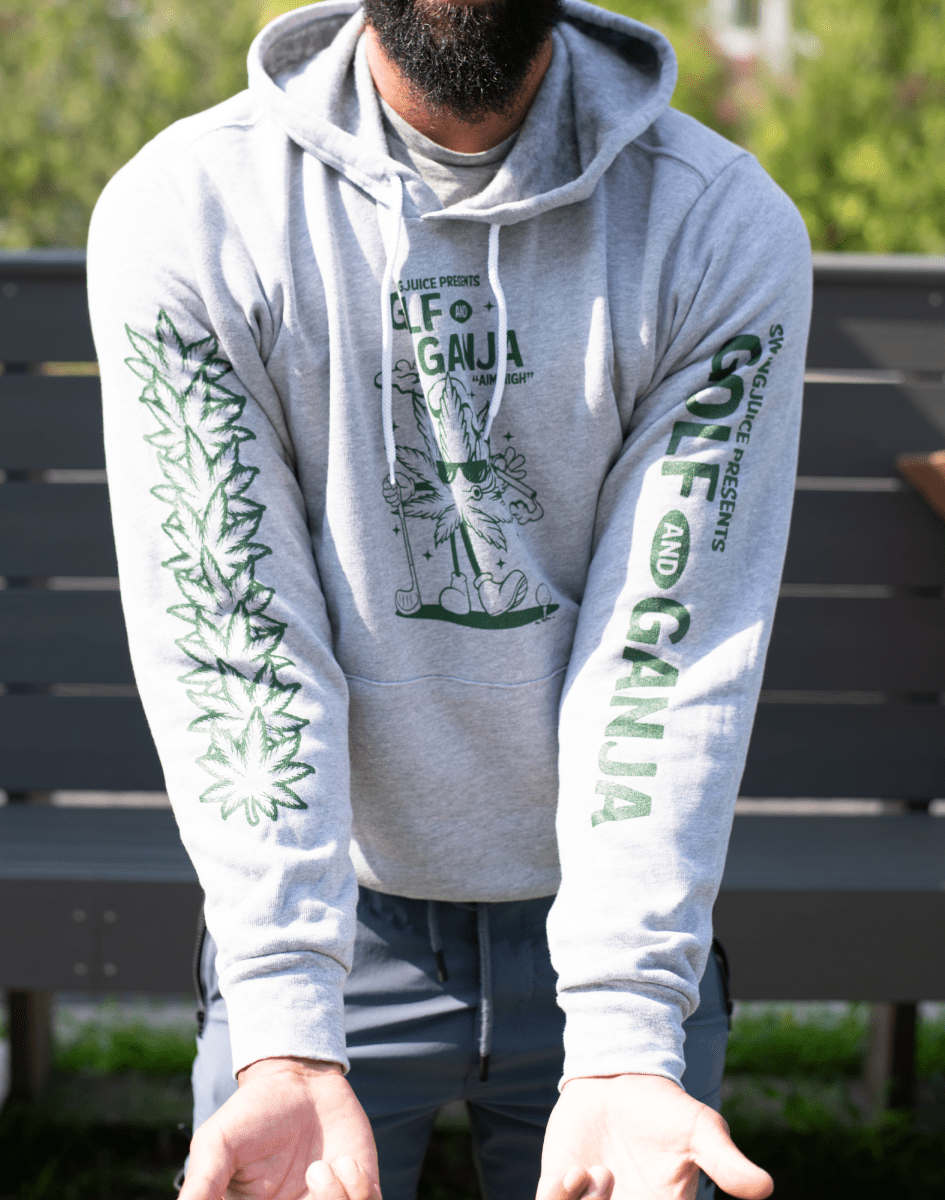 Unique Personalized Golf & Ganja Unisex Hoodie Customized Golf Gifts for Men by Groovy Guy