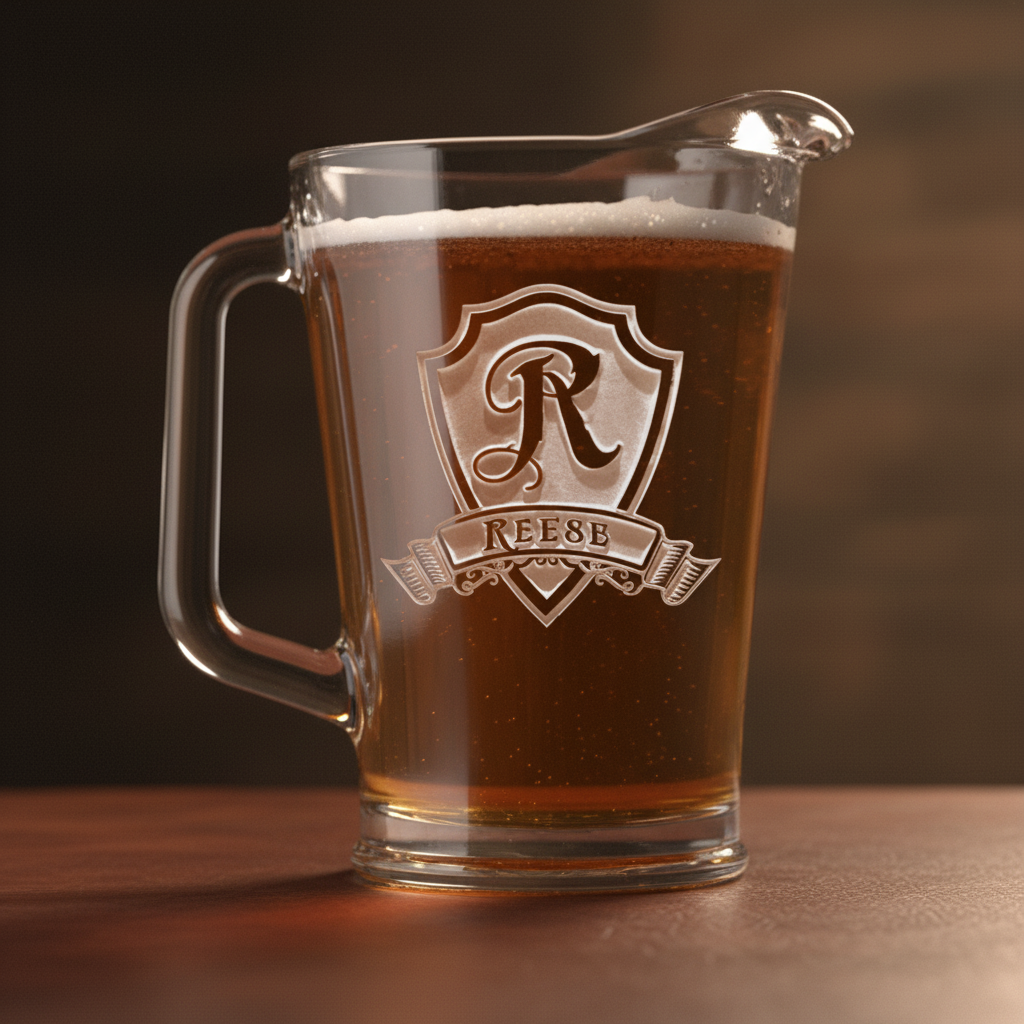 Crest Honor Personalized Beer Pitcher