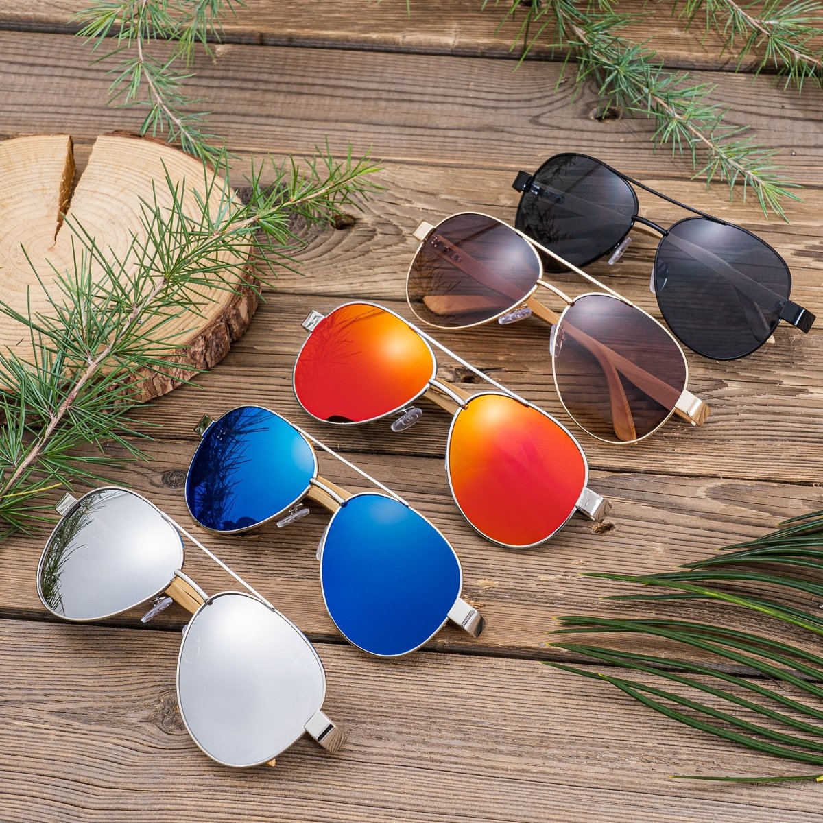 Unique Personalized UV Aviators Customized Sunglasses Gifts for Men by Groovy Guy