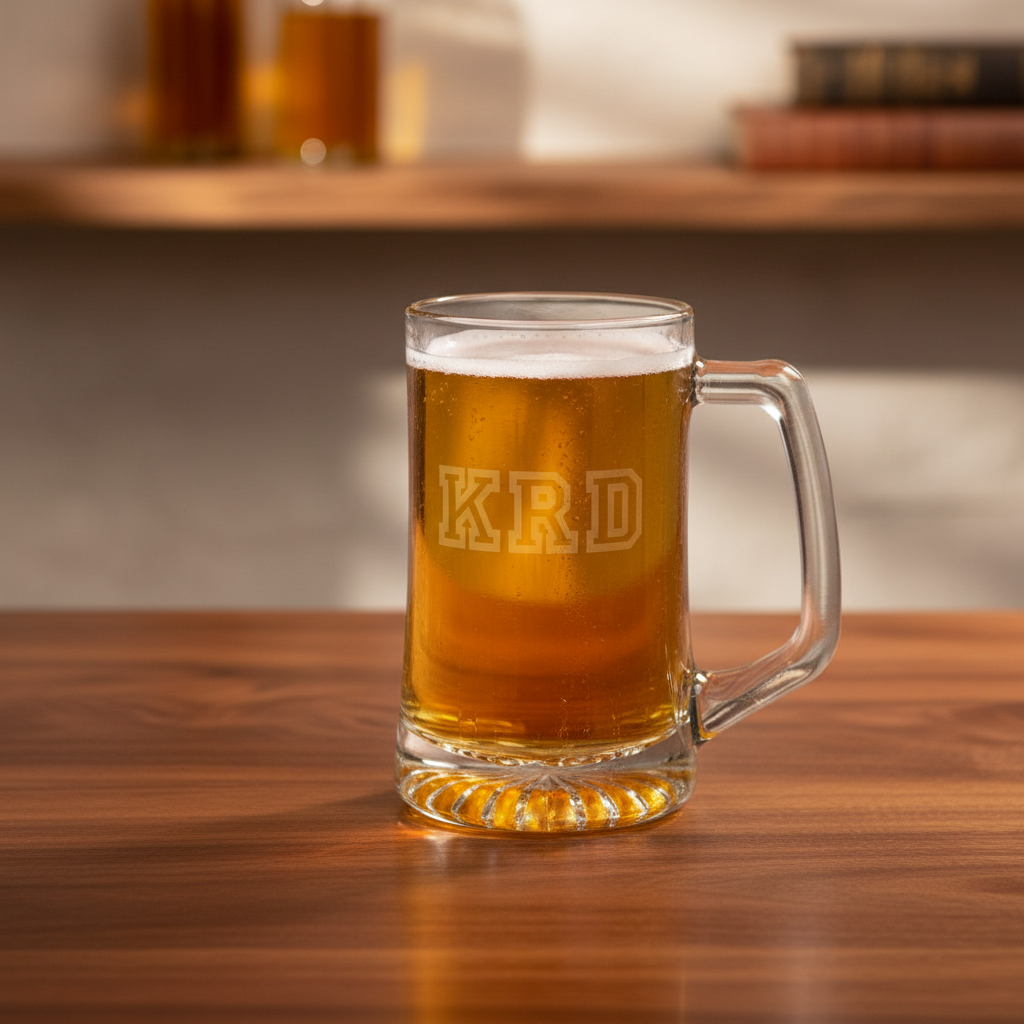 25oz Laser Engraved Beer Mug