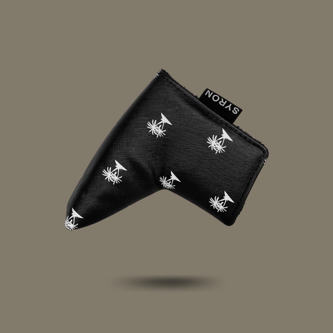 Black Palm Tree Putter Cover (Blade)