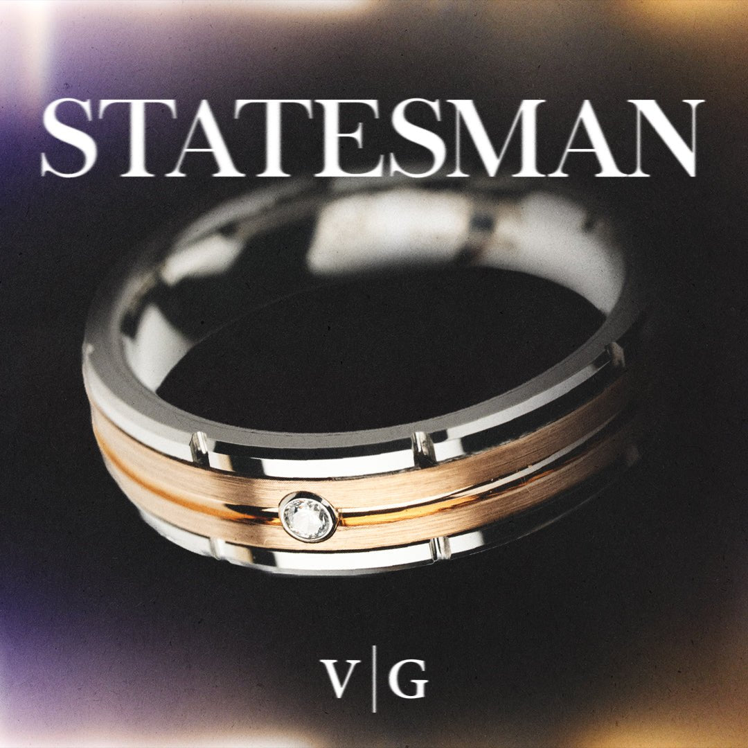 Unique Personalized The “Statesman” Ring Customized Gifts for Men by Groovy Guy