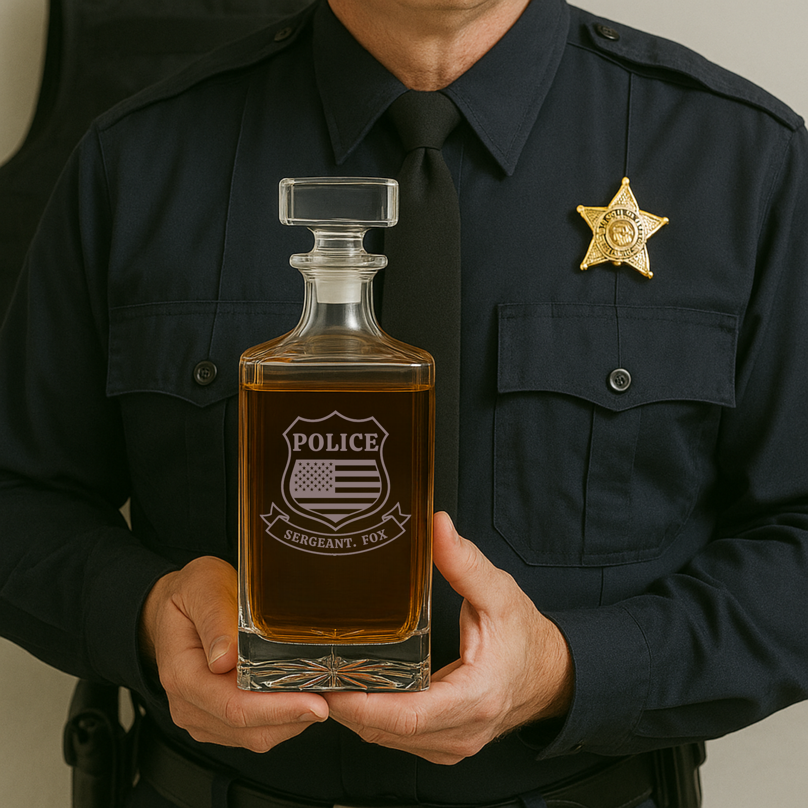 Retired Police Officer Decanter