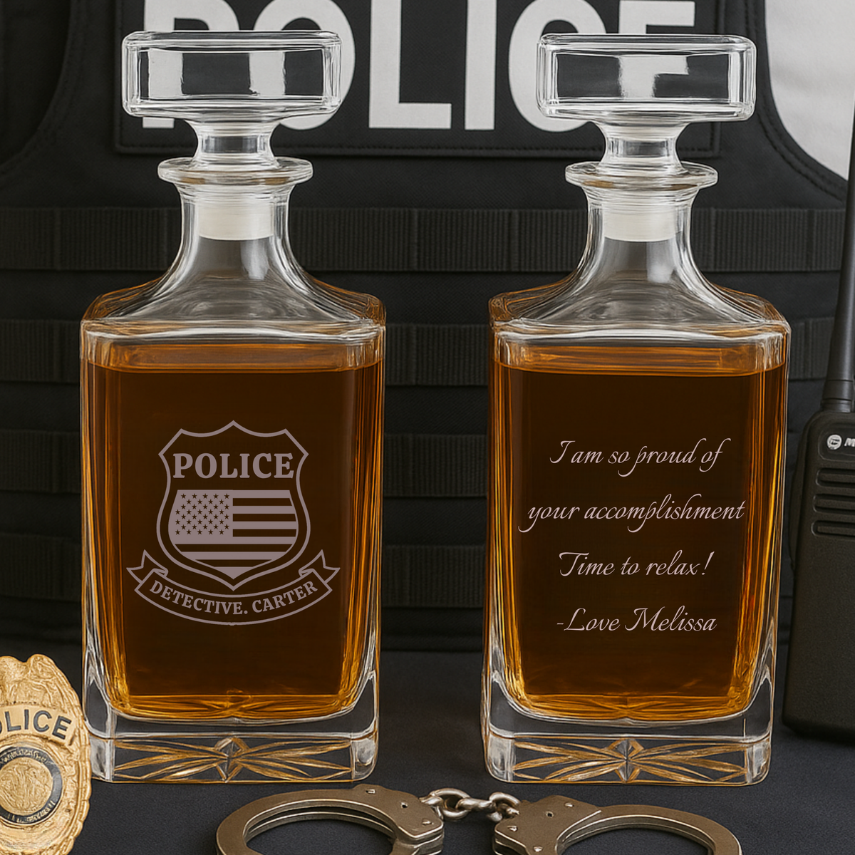 Retired Police Officer Decanter