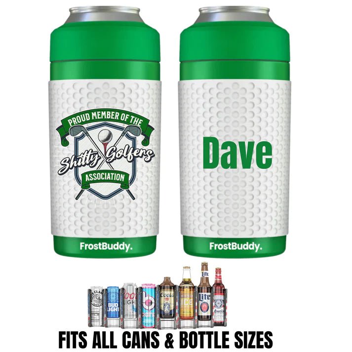 Unique Personalized Golfers Frosty Buddy Customized Golf Gifts for Men by Groovy Guy