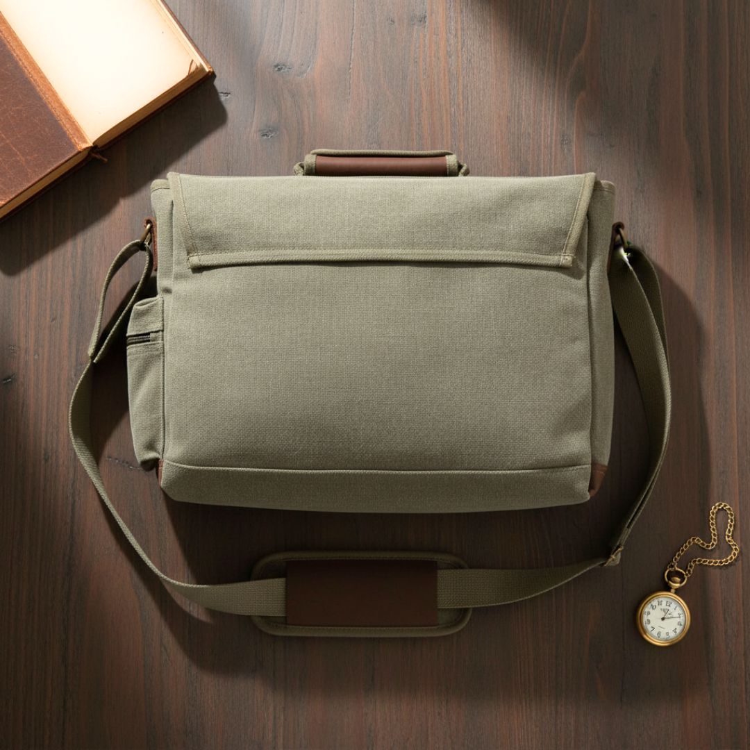 Timeless Traveler Canvas Messenger Bag