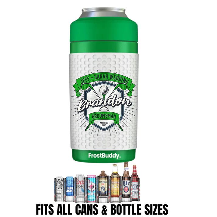 Unique Personalized Bachelor Party Frost Buddy Customized Golf Gifts for Men by Groovy Guy