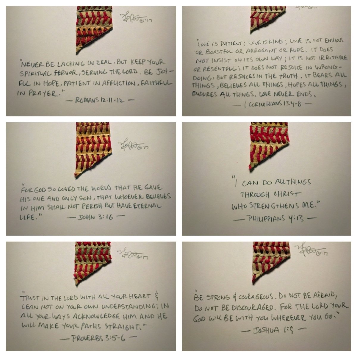 Unique Personalized Authentic Baseball Cross Art Customized Original Artwork Gifts for Men by Groovy Guy