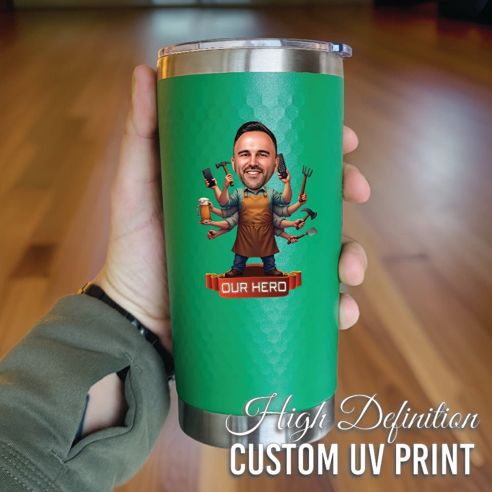 Unique Personalized Custom Do It All Dad Tumbler Customized Tumbler Gifts for Men by Groovy Guy