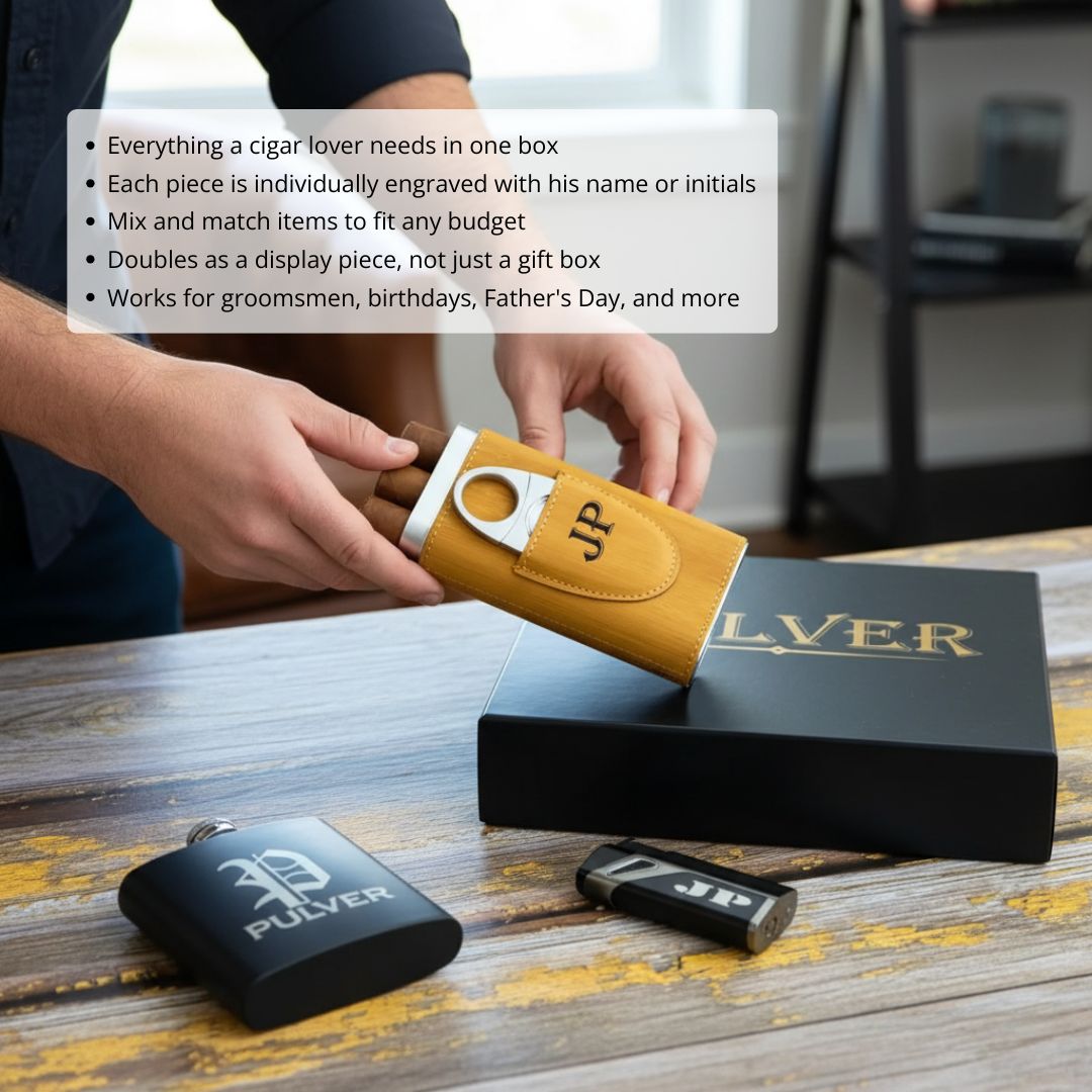 Midnight Cigar & Whiskey Gift Set