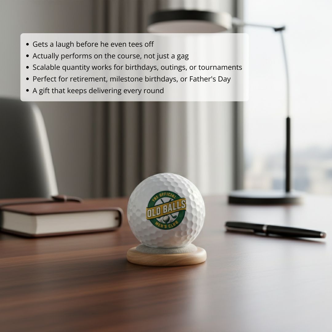 Funny Old Man Golf Balls