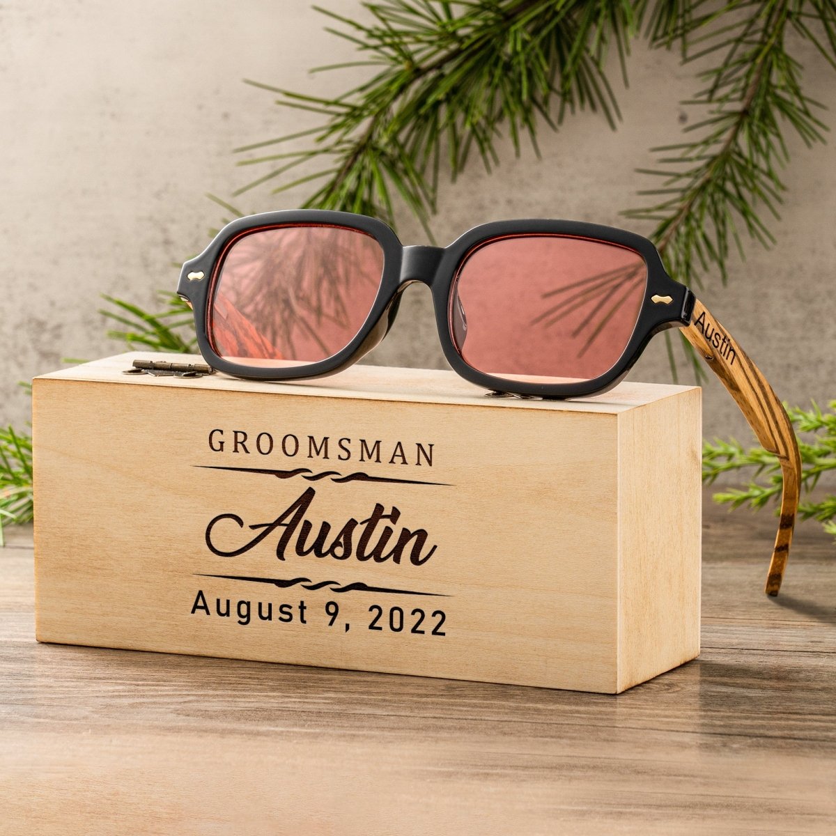 Unique Personalized Ray - Blockers Customized Sunglasses Gifts for Men by Groovy Guy
