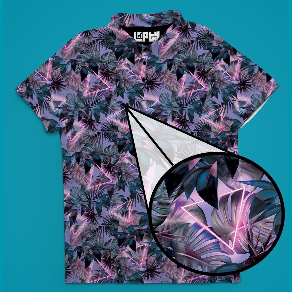 Unique Personalized Bermuda Transfusion | Floral Golf Polo for Men Customized Men's Golf Polo Gifts for Men by Groovy Guy