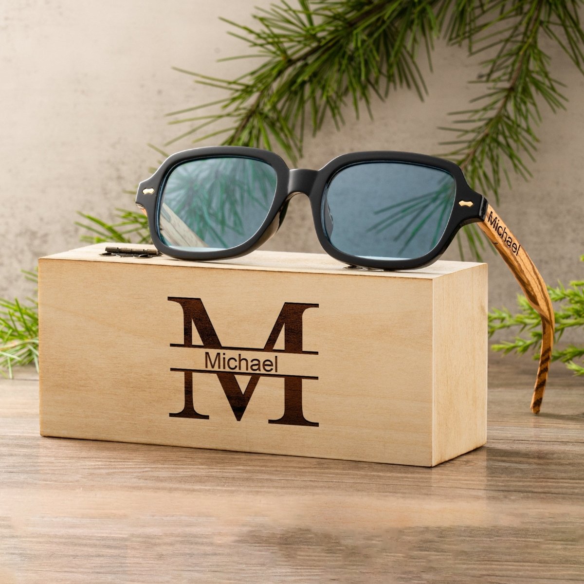 Unique Personalized Ray - Blockers Customized Sunglasses Gifts for Men by Groovy Guy