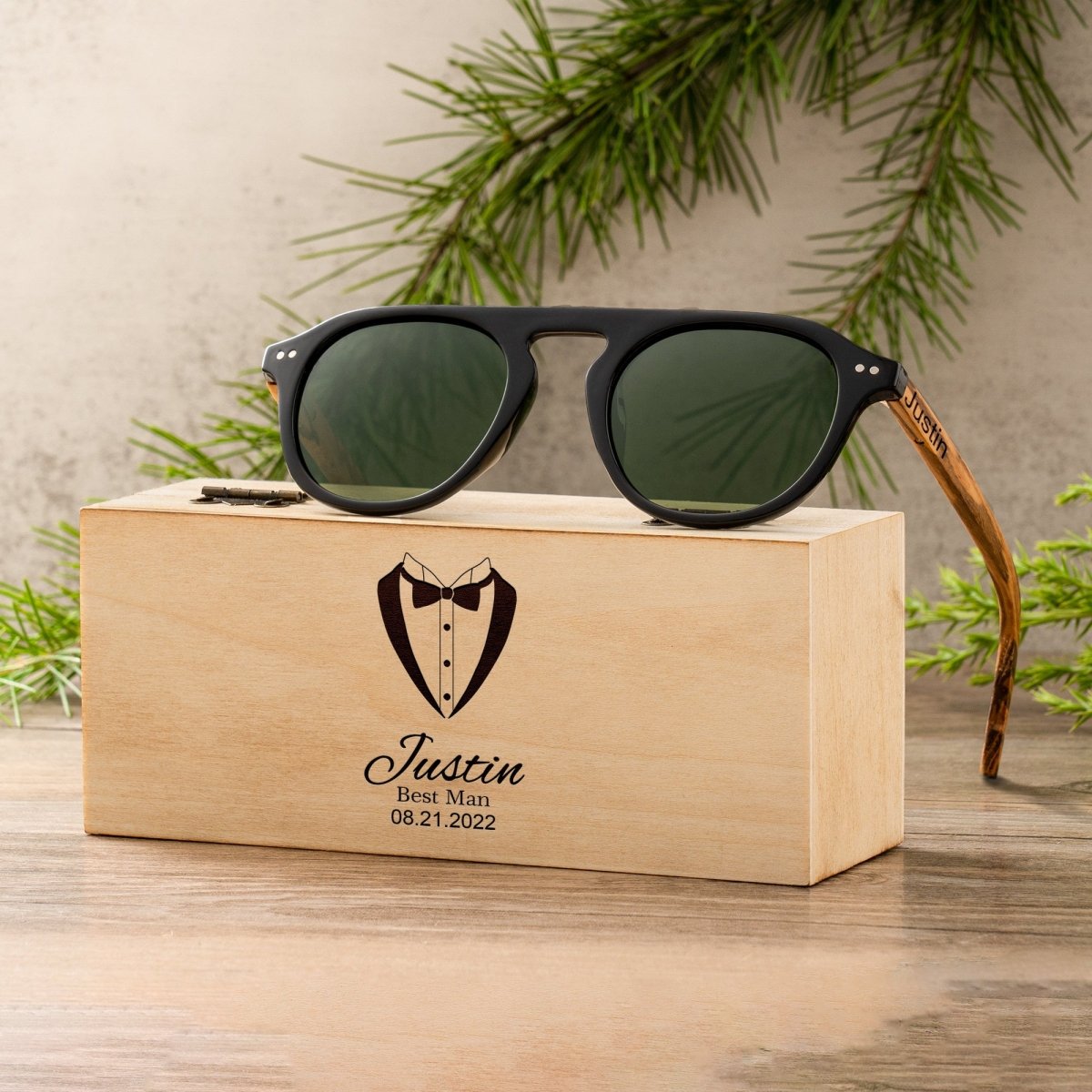 Unique Personalized Driftwood Defenders Customized Sunglasses Gifts for Men by Groovy Guy