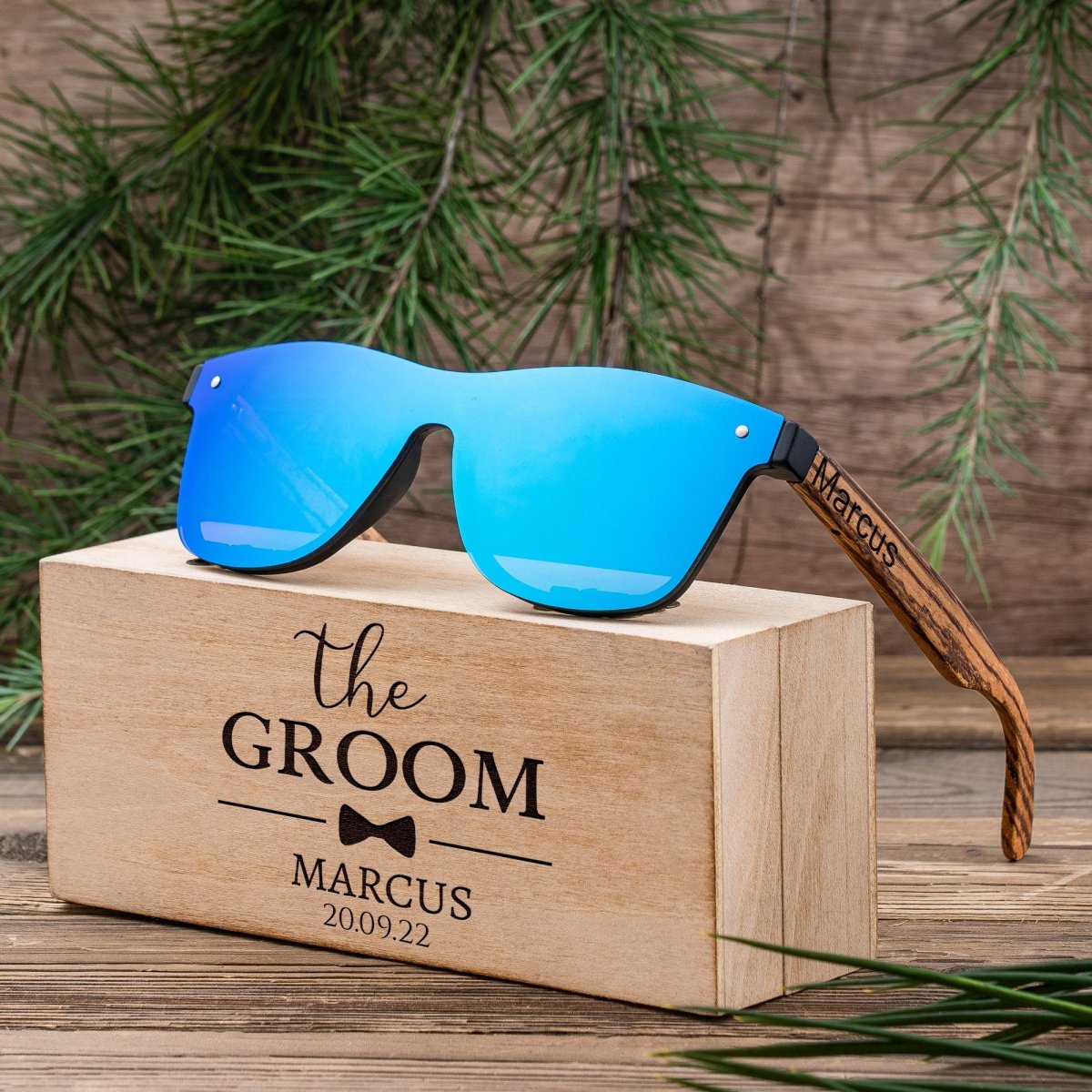Unique Personalized UV Visors Customized Sunglasses Gifts for Men by Groovy Guy