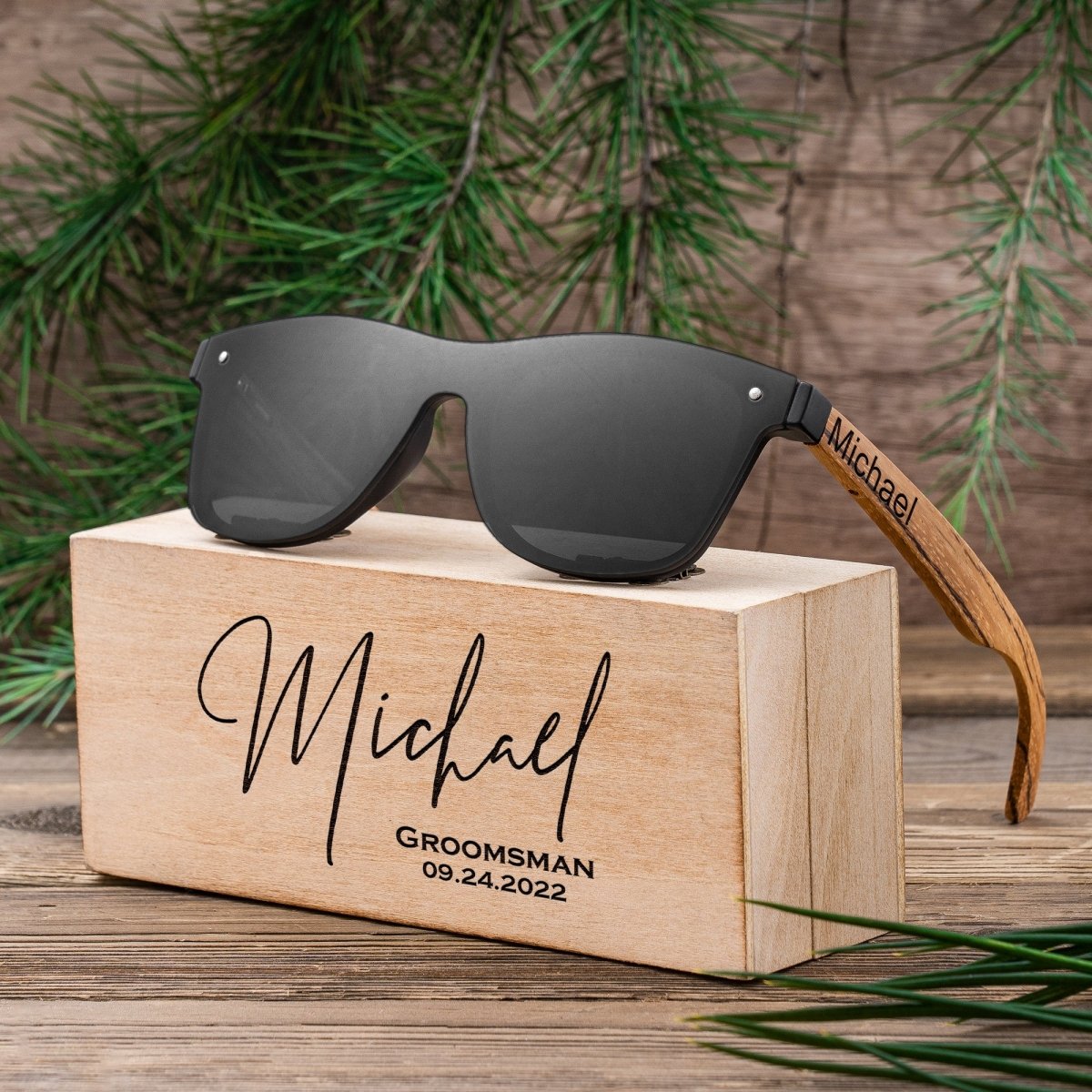 Unique Personalized UV Visors Customized Sunglasses Gifts for Men by Groovy Guy
