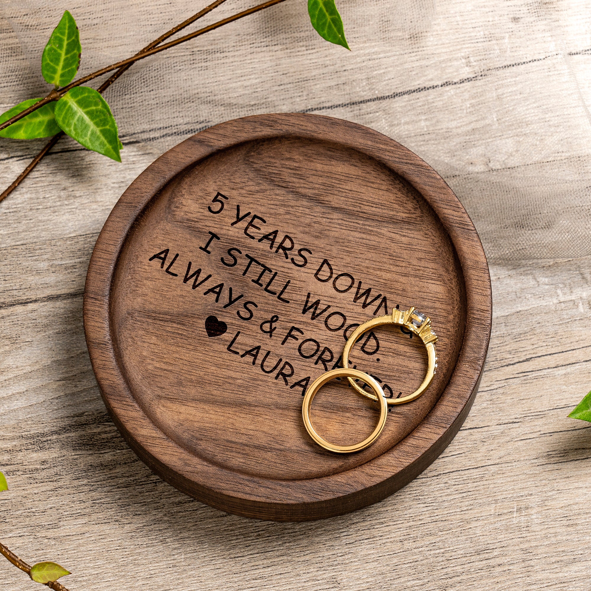 5th Anniversary Gifts for Husband Him, PERSONALISED Wood Anniversary Gift  for Him Her, Gifts From Wife, 5 Years Together, Wooden Anniversary -   Finland