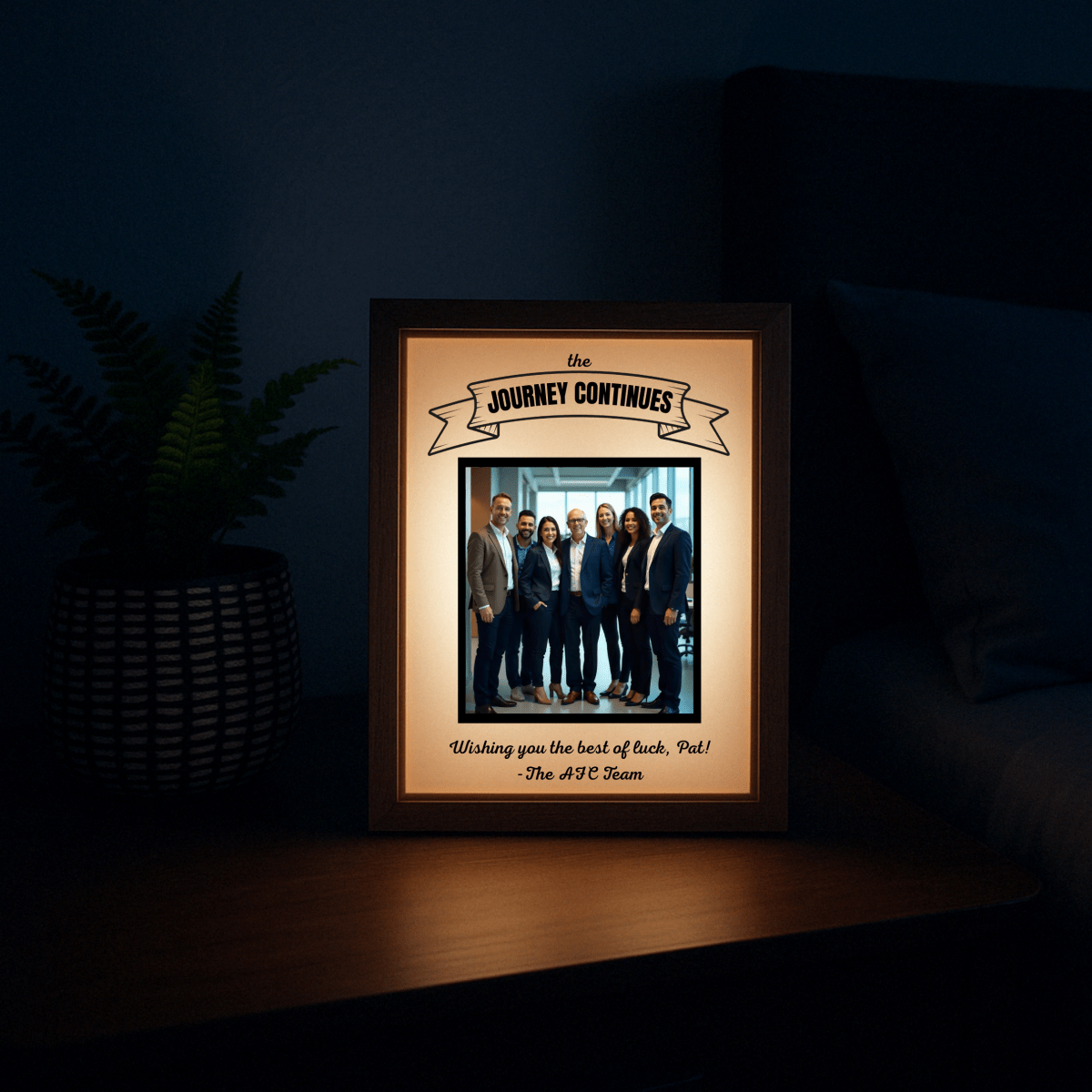 Unique Personalized Next Chapter Retirement Frame Customized Gifts for Men by Groovy Guy