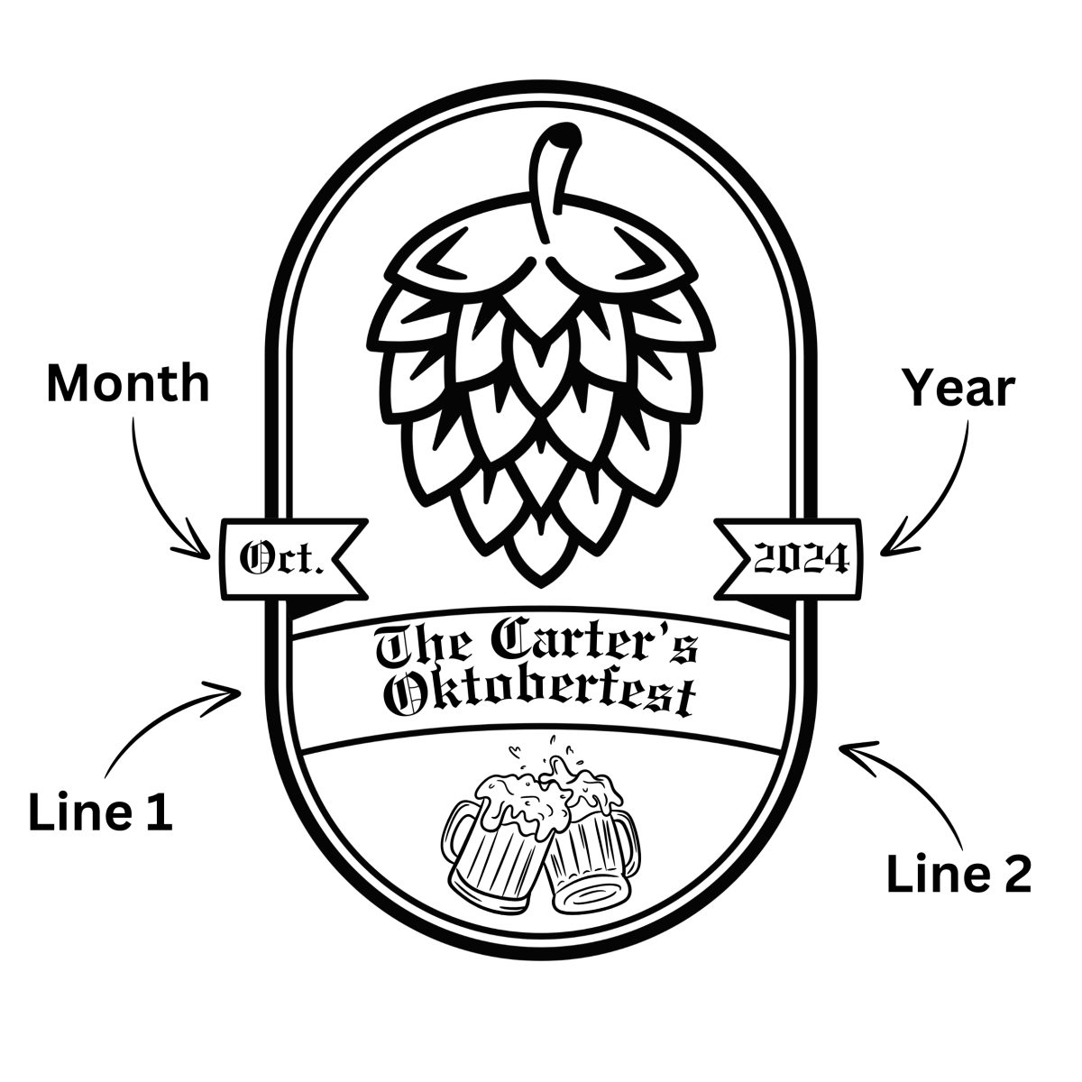 Unique Personalized Oktoberfest Beer Mug Customized Gifts for Men by Groovy Guy