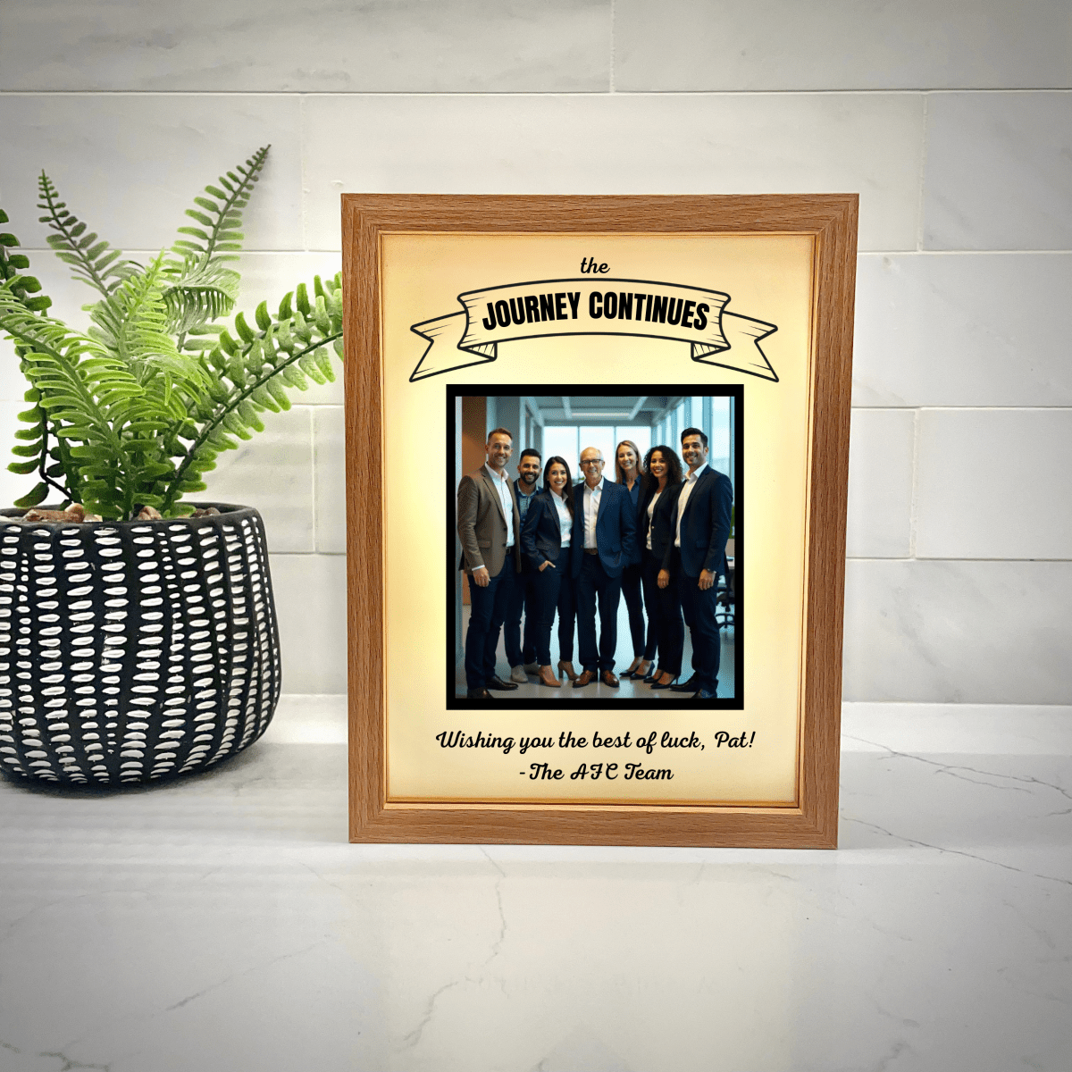 Unique Personalized Next Chapter Retirement Frame Customized Gifts for Men by Groovy Guy