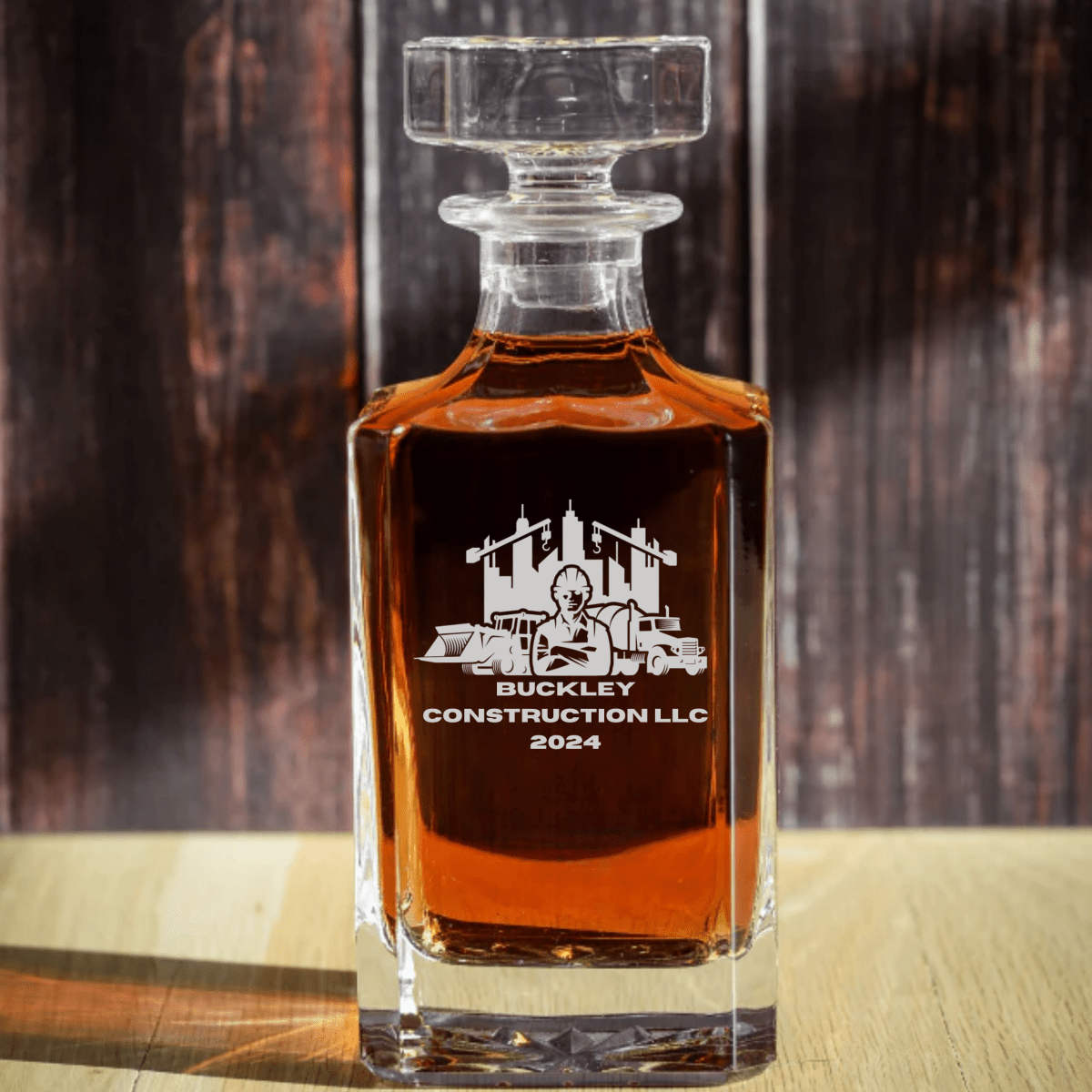 Unique Personalized Custom Logo Decanter Customized Golf Outing Gifts for Men by Groovy Guy