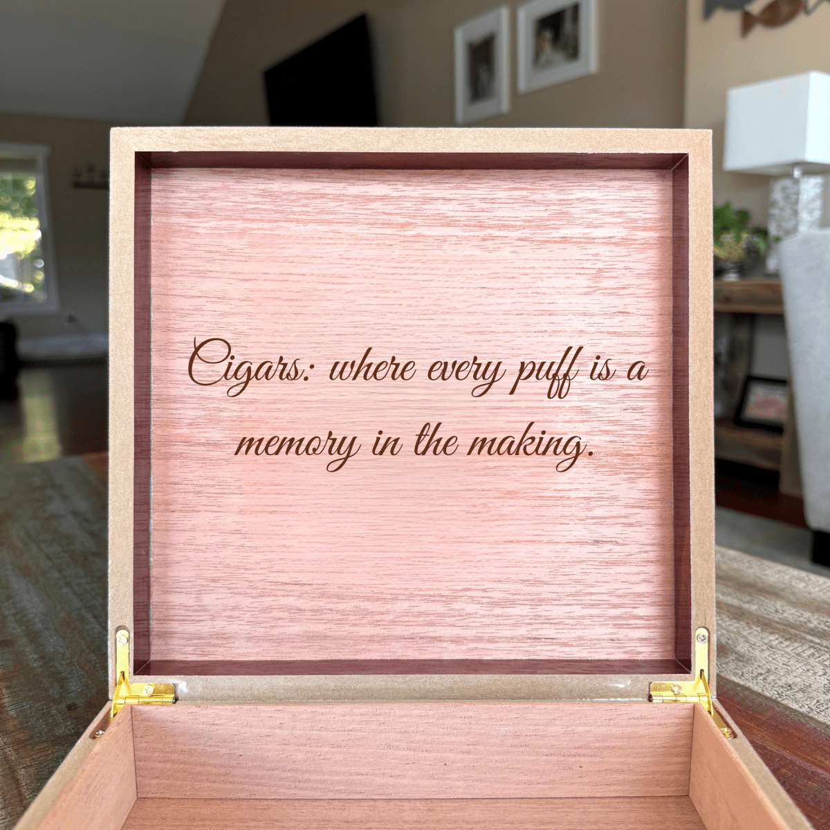 Unique Personalized The Legacy Cigar Box Customized Gifts for Men by Groovy Guy
