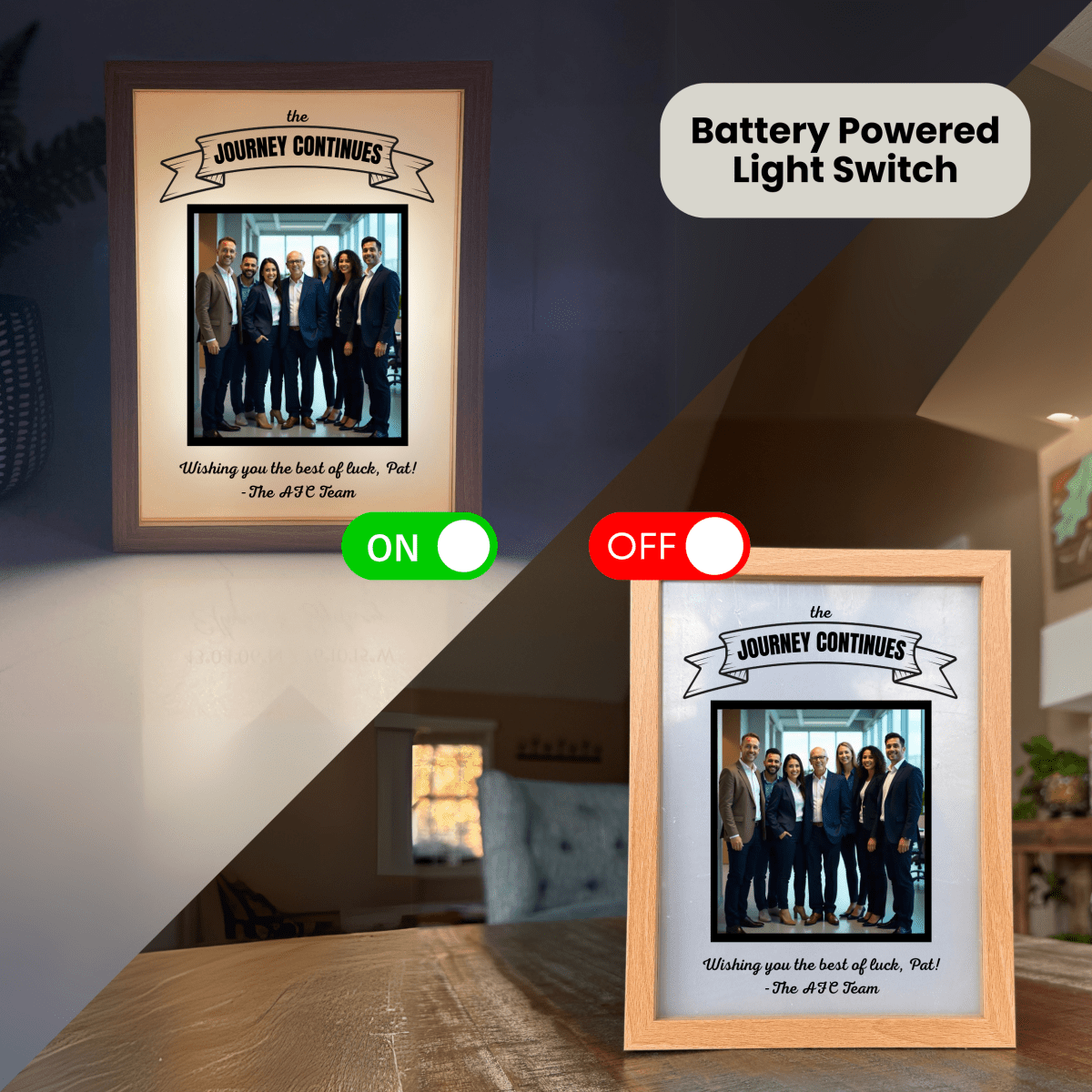 Unique Personalized Next Chapter Retirement Frame Customized Gifts for Men by Groovy Guy