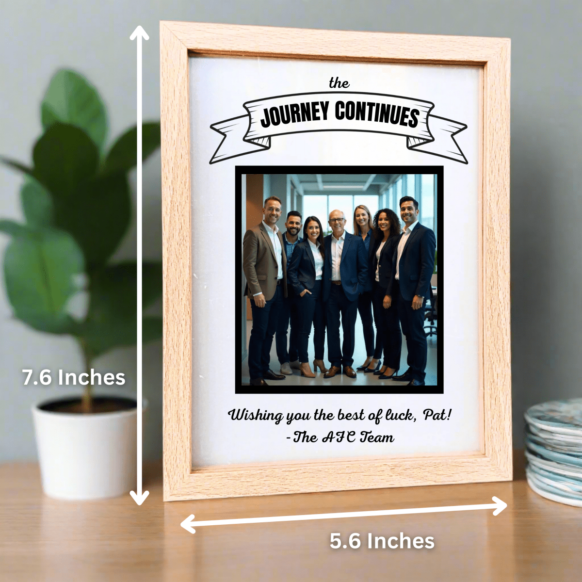 Unique Personalized Next Chapter Retirement Frame Customized Gifts for Men by Groovy Guy