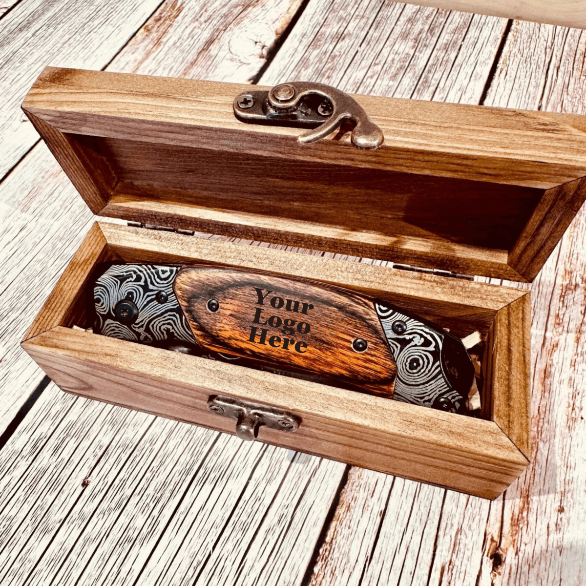 Unique Personalized Custom Logo Steely Eye Customized Knife Gifts for Men by Groovy Guy