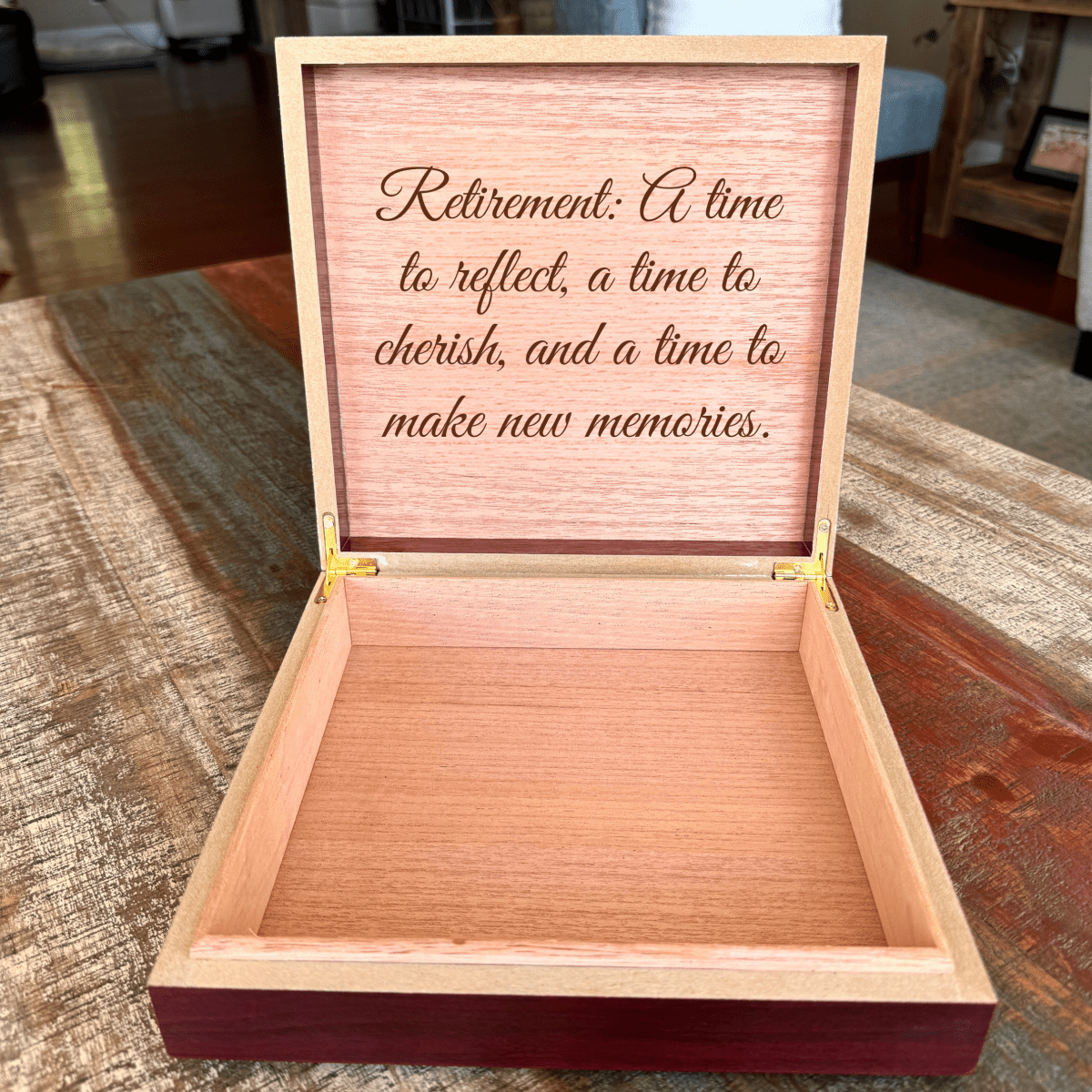 Unique Personalized Golf Retirement Keepsake Box Customized Gifts for Men by Groovy Guy