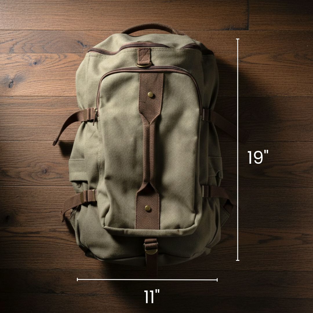 Personalized Canvas Travel Backpack