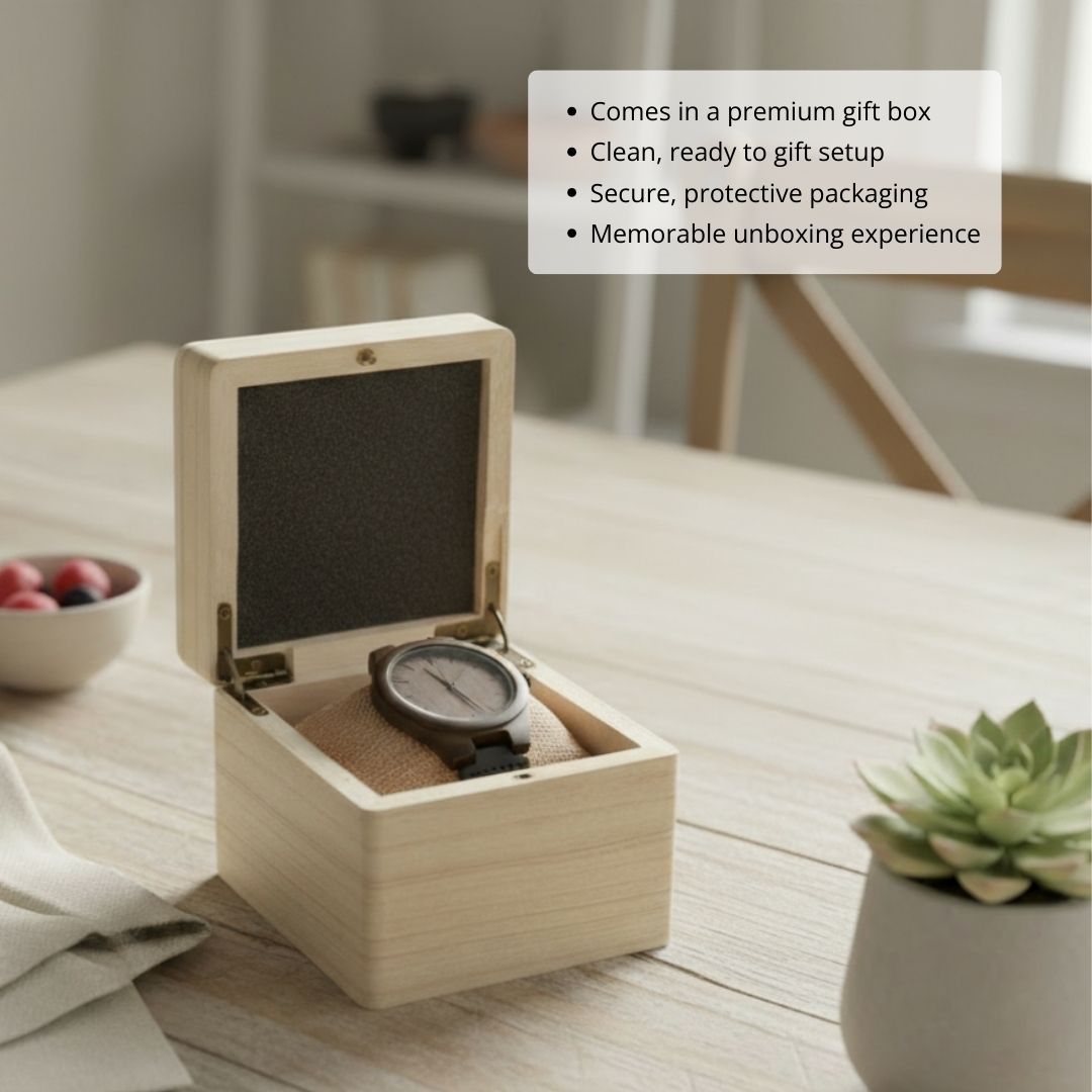 Personalized Keepsake Wood Watch