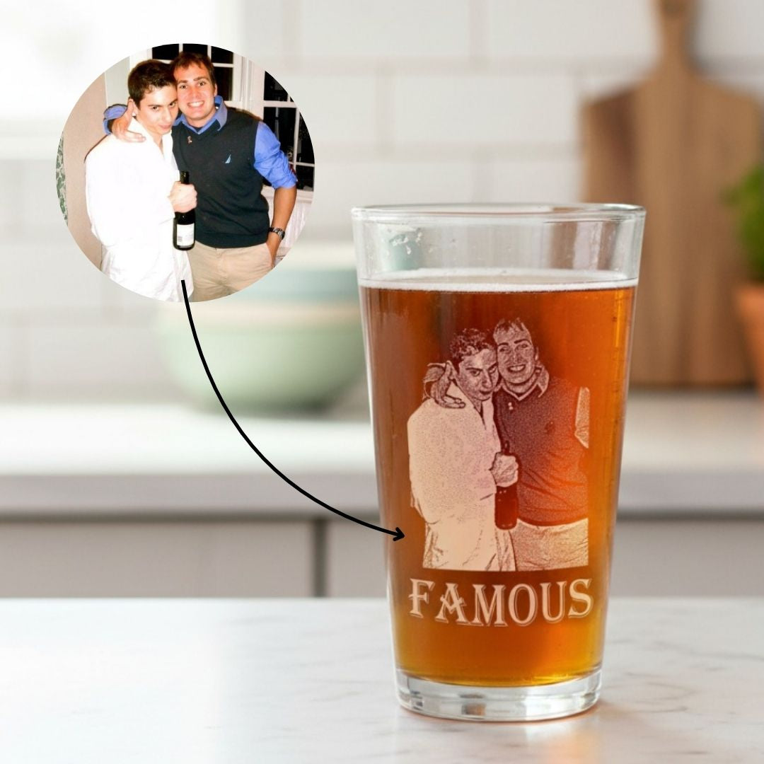 Custom Photo on Pint Glass