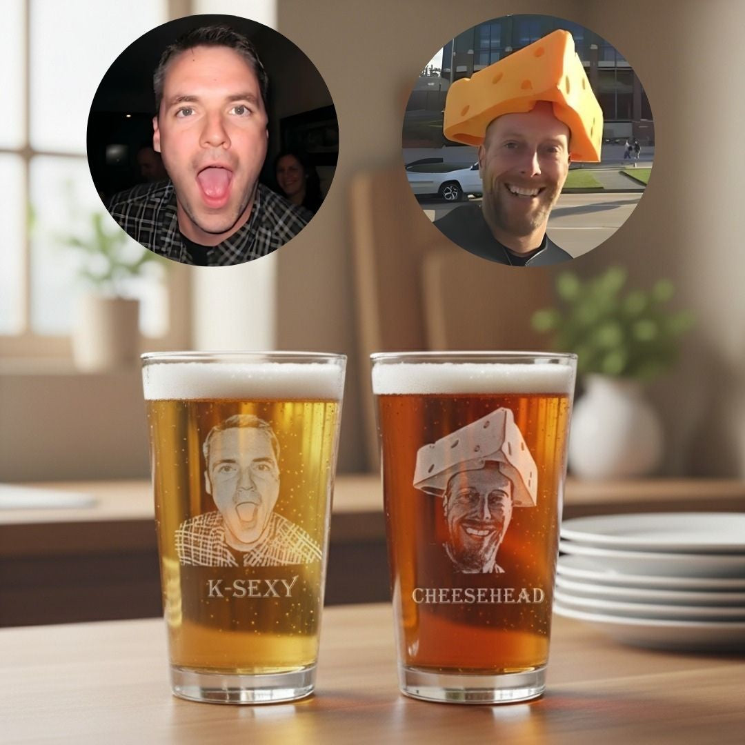 Custom Photo on Pint Glass