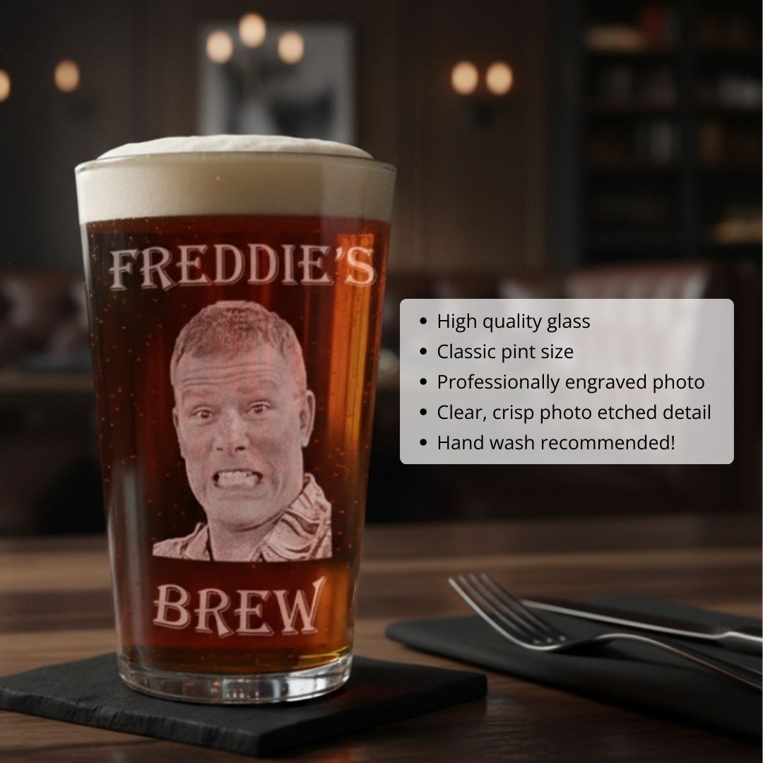 Custom Photo on Pint Glass