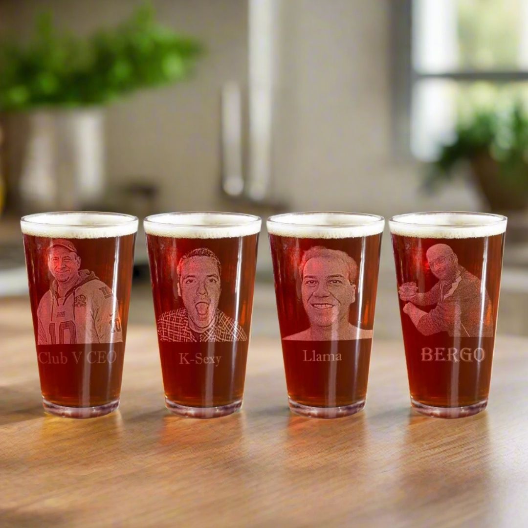 Custom Photo on Pint Glass
