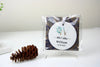 Floral Wreath Warm Christmas Ornament