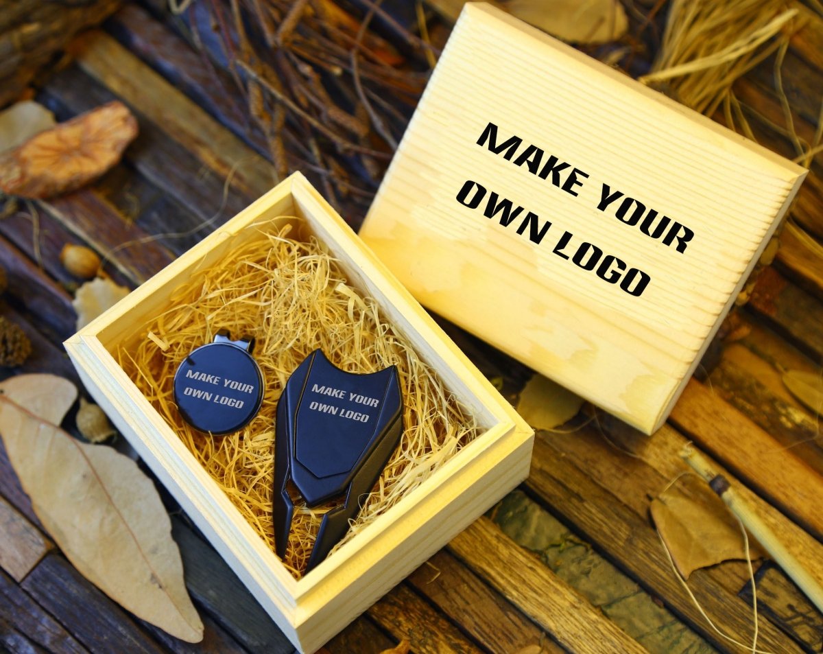 Unique Personalized Custom Logo Golf Accessories Set Customized Golf Ball Marker Gifts for Men by Groovy Guy