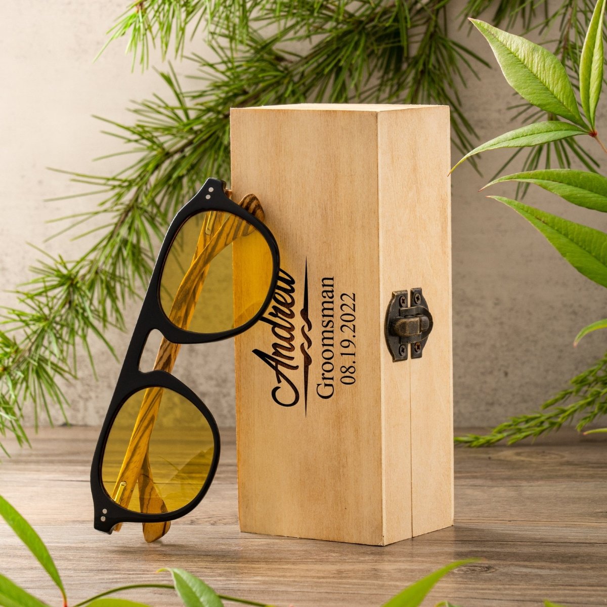 Unique Personalized Driftwood Defenders Customized Sunglasses Gifts for Men by Groovy Guy