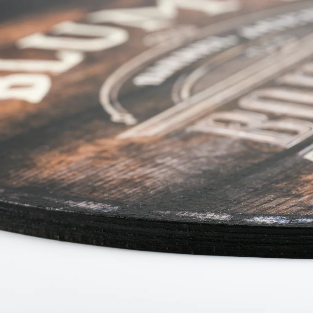 Unique Personalized Bourbon Barrel Man Cave Sign Customized Whiskey Gifts for Men by Groovy Guy