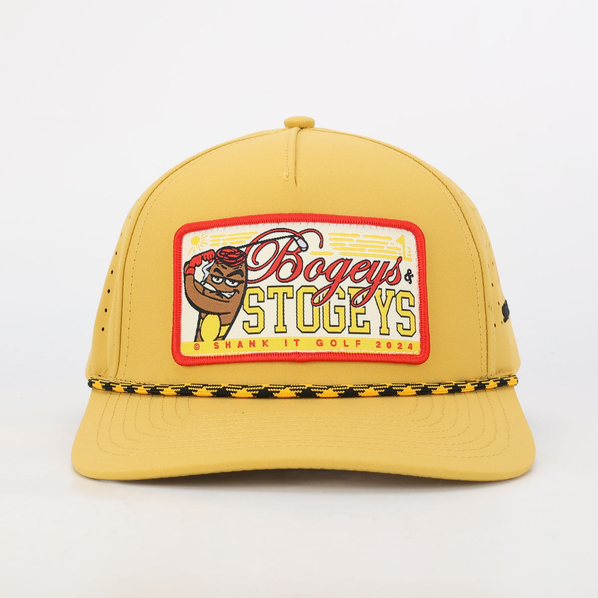 Mustard Bogeys and Stogies Rope Golf Hat