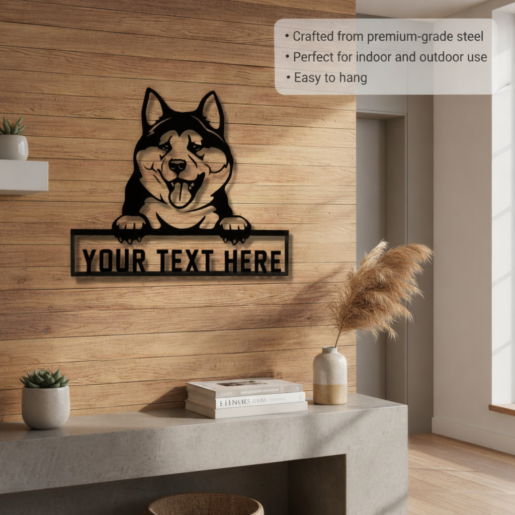 Custom Dog Metal Sign