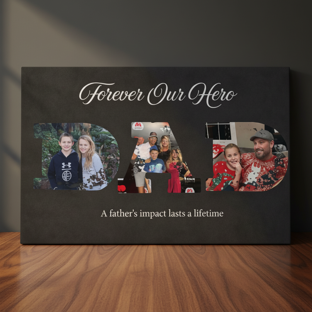 Forever Our Hero Personalized Photo Canvas