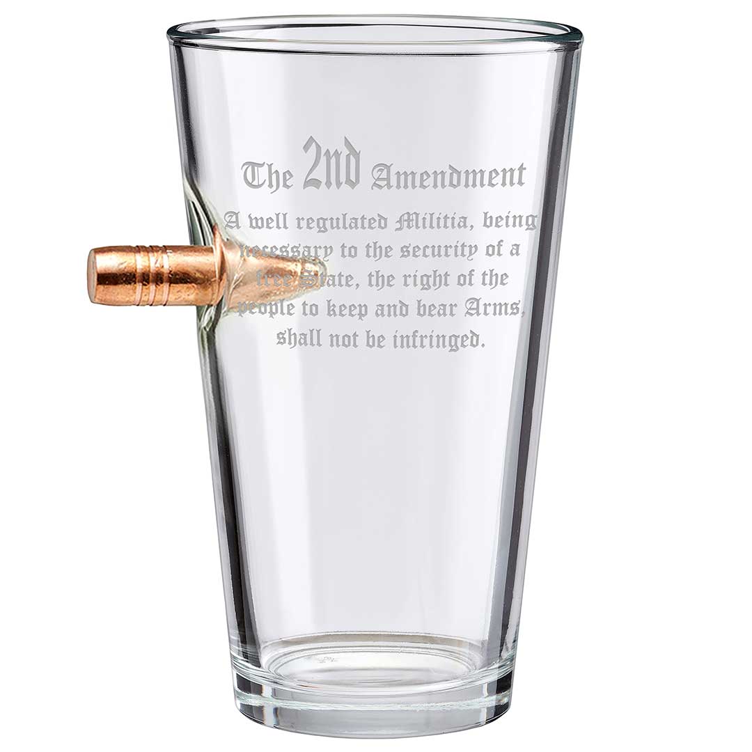 Unique Personalized 2nd Amendment Glasses Customized Gifts for Men by Groovy Guy